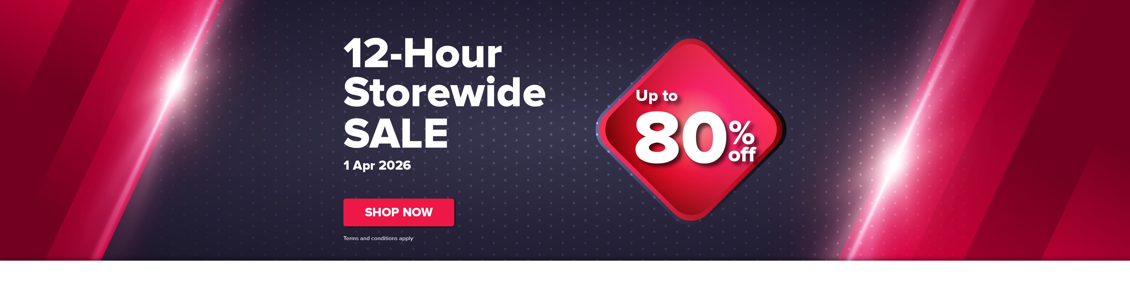 12-Hour Storewide Sale