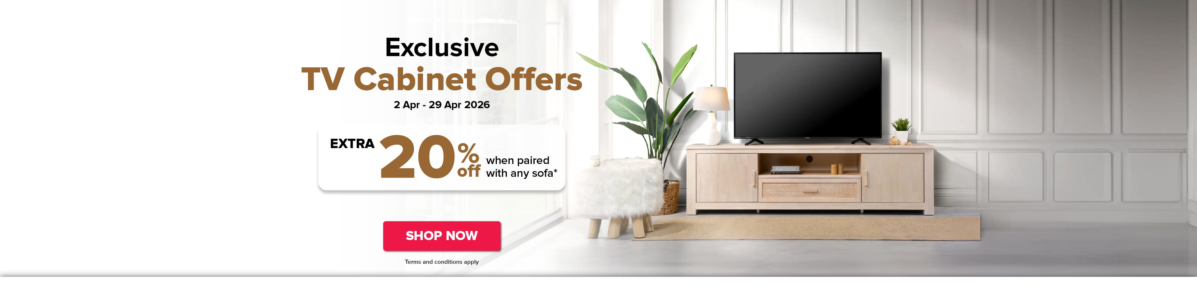 Exclusive TV Cabinet Offers