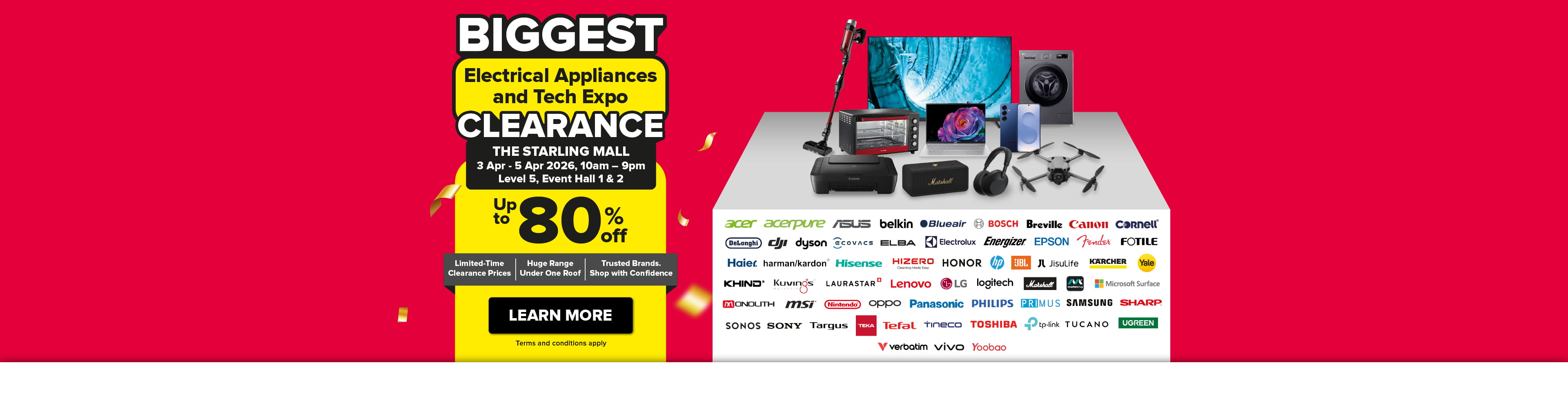Biggest Electrical Appliances and Tech Expo Clearance