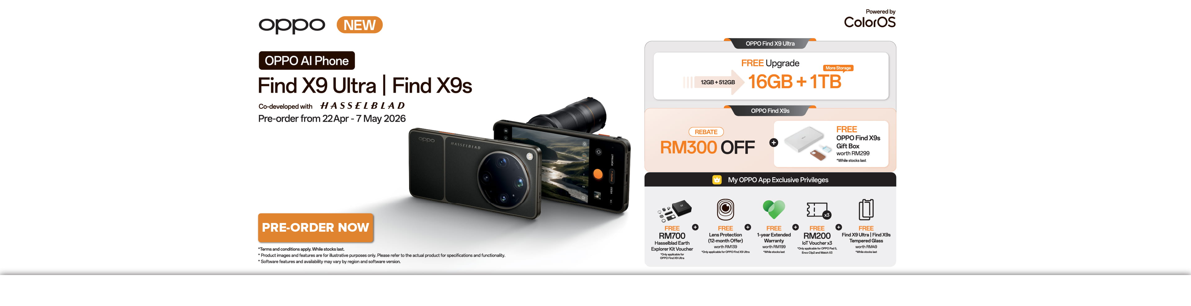 Oppo Find X9 Ultra|Find X9s Pre-order