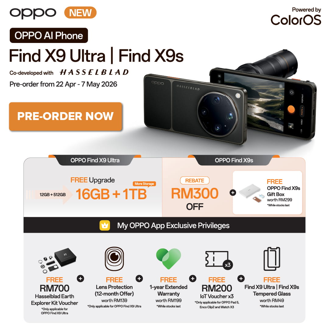 Oppo Find X9 Ultra|Find X9s Pre-order