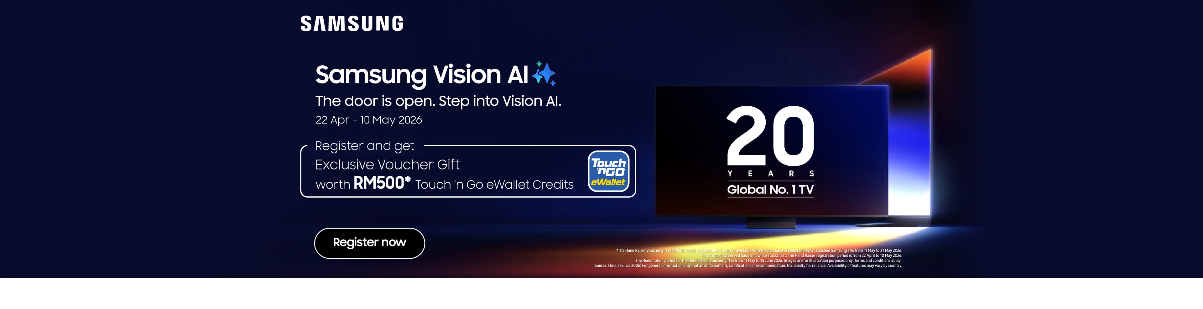 New 2026 Samsung AI TV - Handraiser