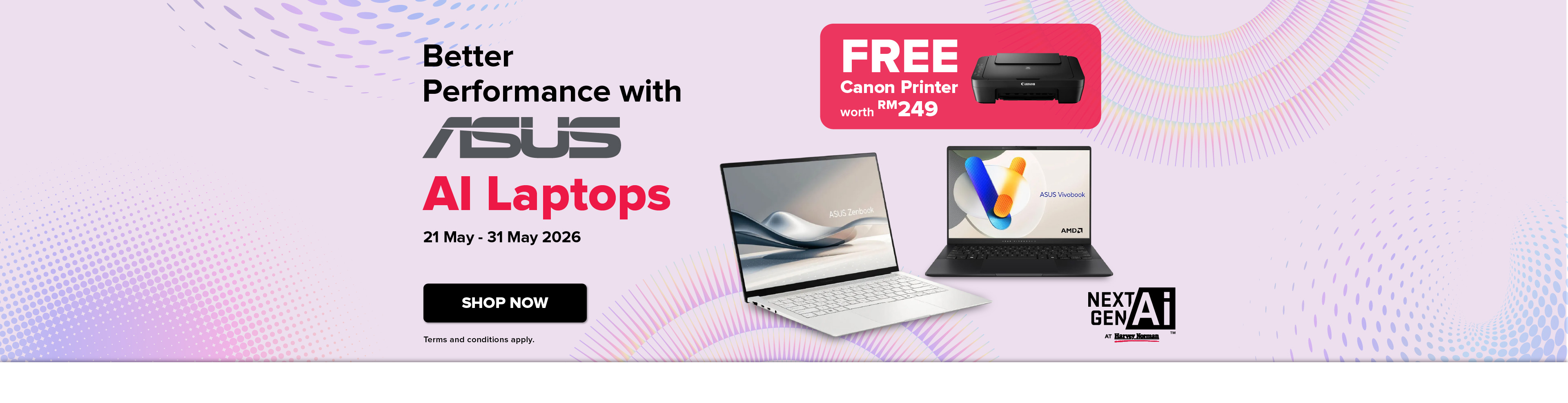Better Performance with ASUS Ai Laptops (21 May - 31 May 2026) - Homepage Desktop
