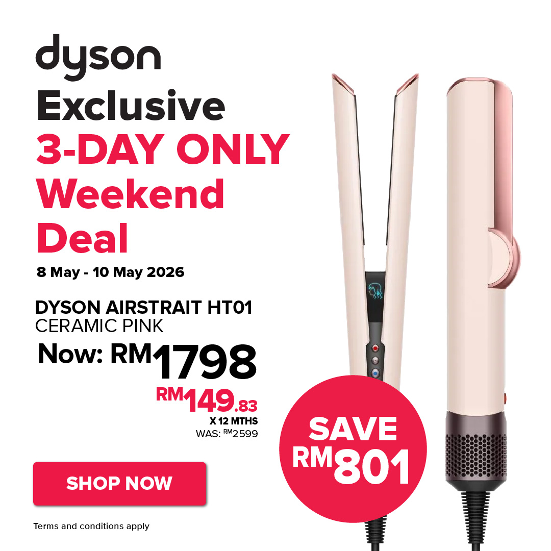 Dyson Exclusive 3-DAY ONLY Weekend Deal - Hair Straightener (08 May - 10 May 2026) - Homepage Mobile