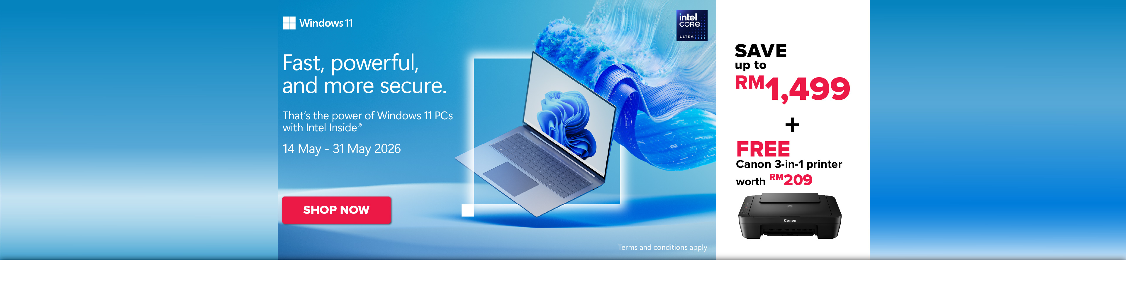 Intel Fast, powerful, and more secure (14 May - 31 May 2026) - Homepage Desktop
