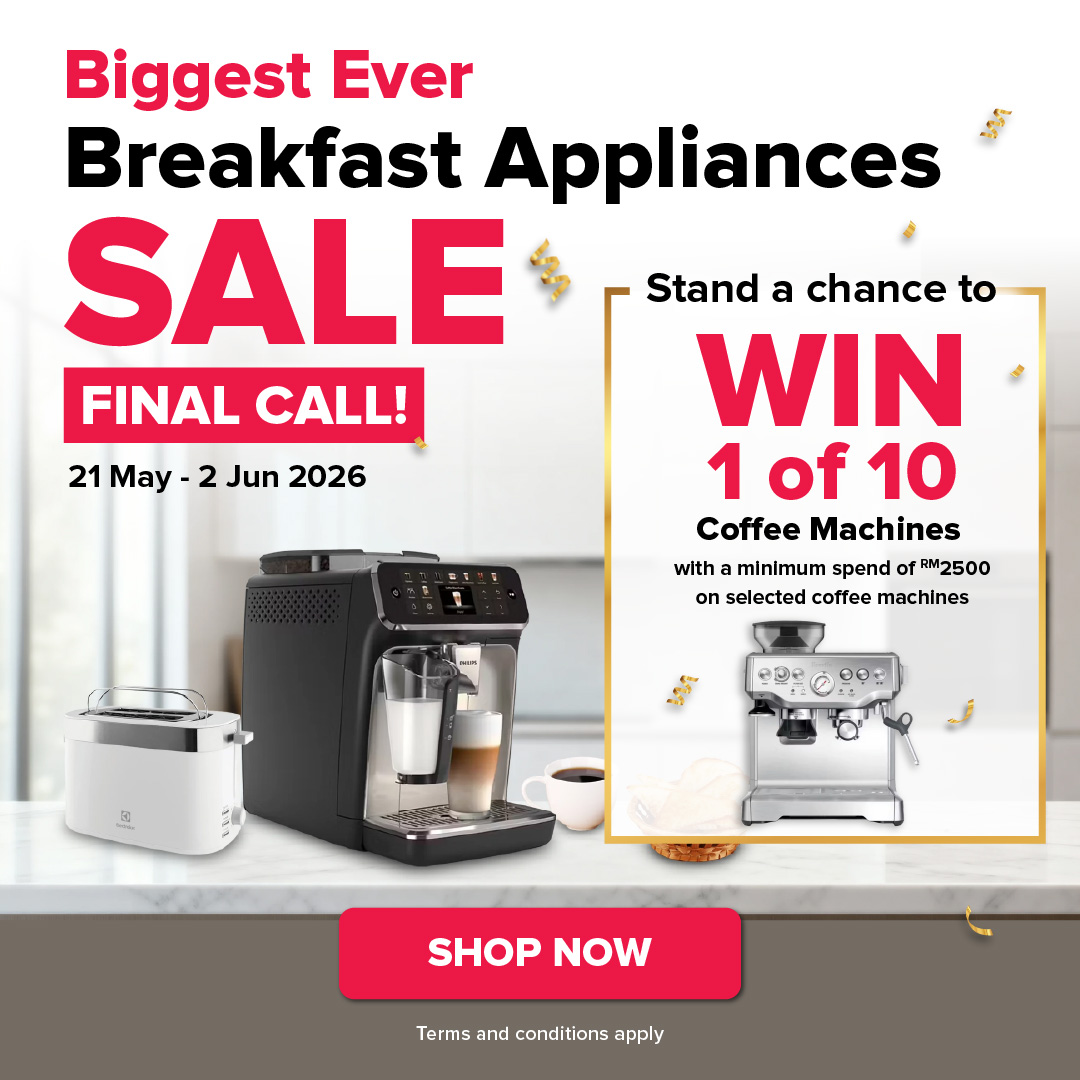 Biggest Ever Breakfast Appliances Sale [FINAL CALL] (21 May - 2 June 2026)