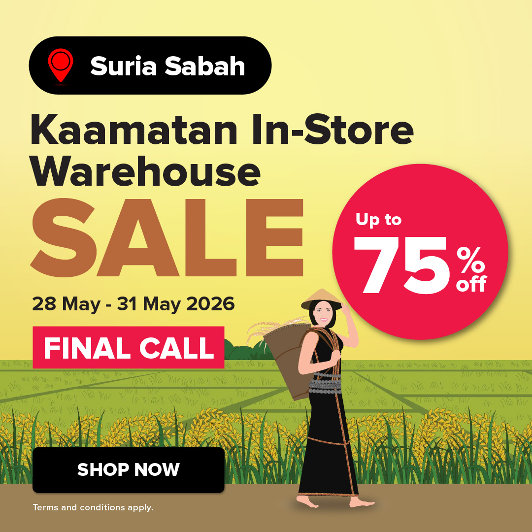 Kaamatan In-Store Warehouse Sale FINAL CALL
