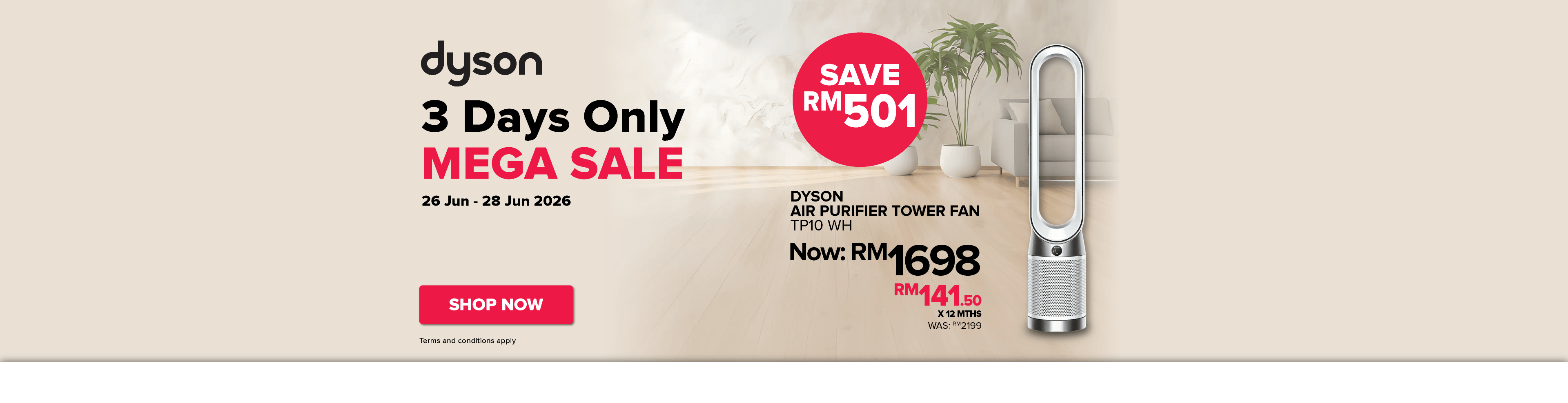 Dyson 3 Days Only MEGA SALE Air Purifier