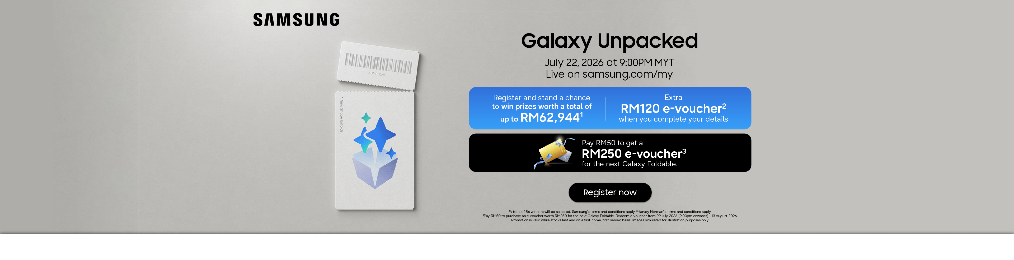 Samsung Galaxy Unpacked 2026 (08 Jul - 22 Jul 2026) - Homepage Desktop