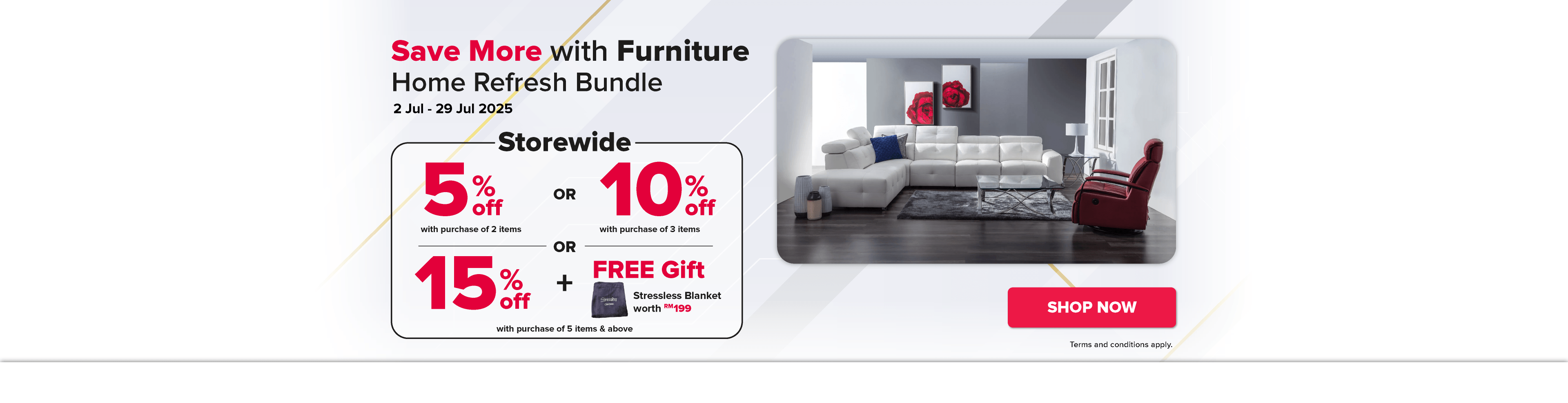 Save More with Furniture - Home Refresh Bundle (02 Jul - 29 Jul 2026) - Homepage Desktop