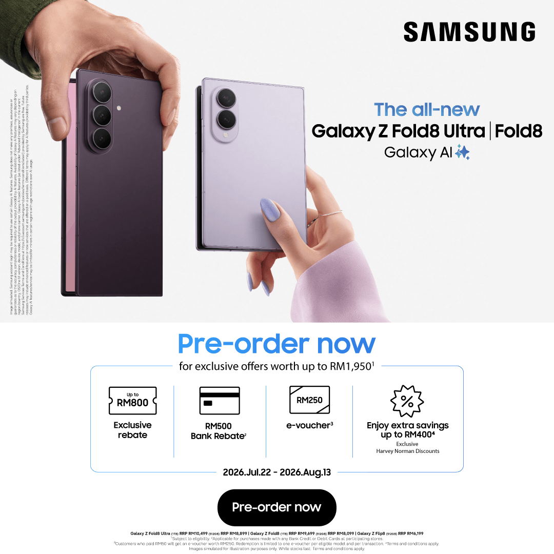 Samsung Galaxy Flip8 | Fold8 | Fold8 Ultra Pre-order 2026 (22 Jul - 13 Aug 2026) - Homepage Mobile