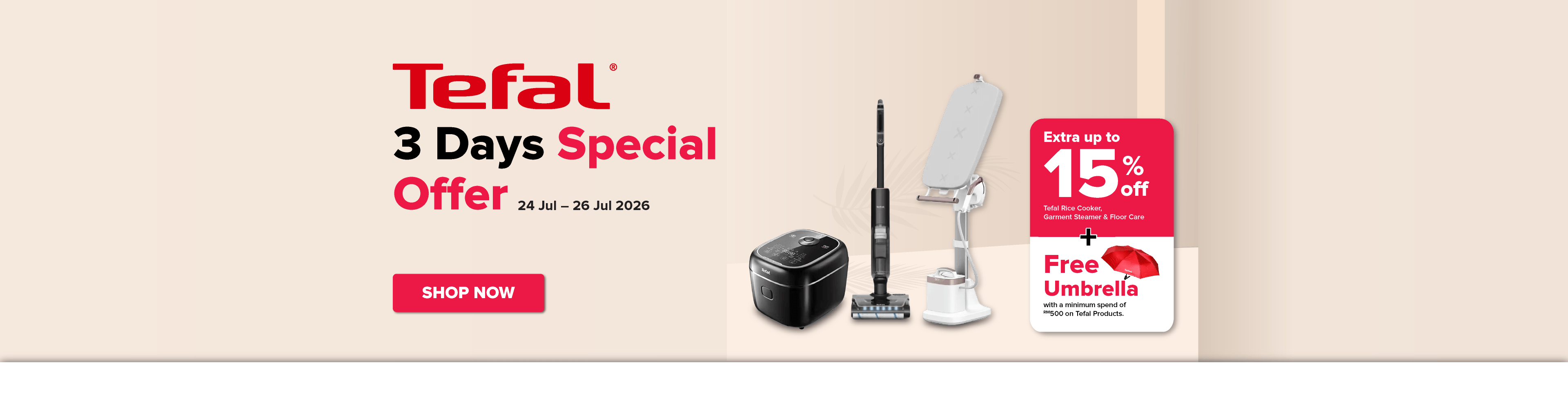 Tefal 3 Days Special Offer