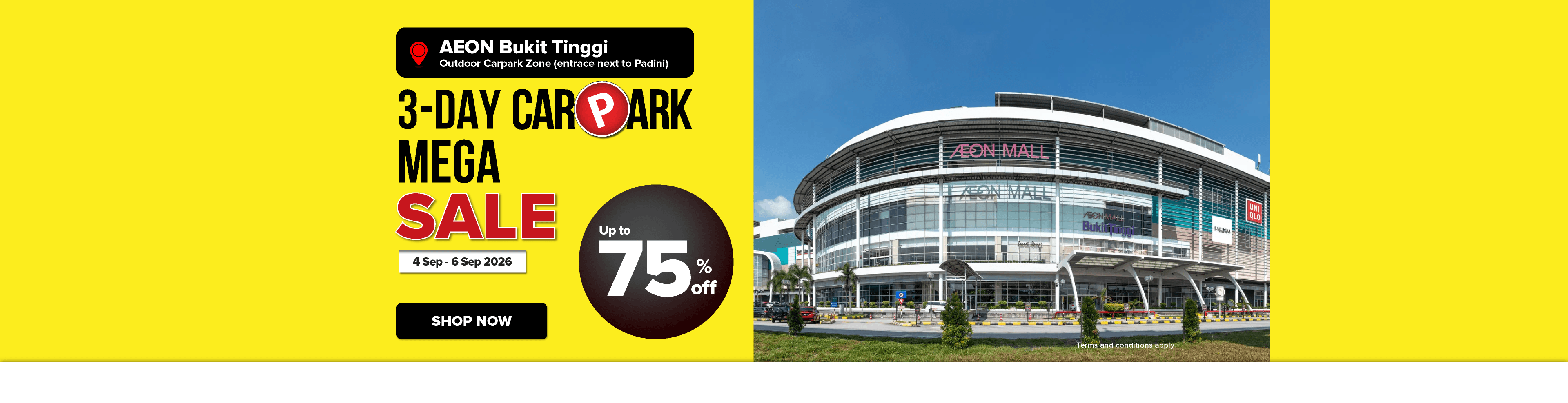 Aeon Bukit Tinggi Carpark Sale