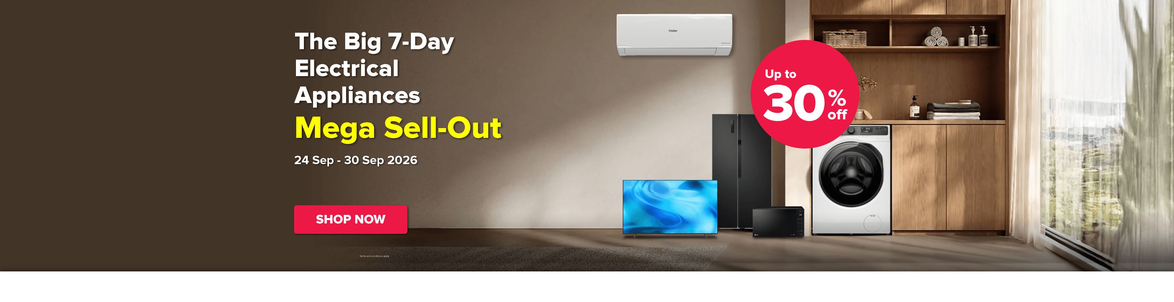 The Big 7 Day Electrical Appliances Mega Sell Out