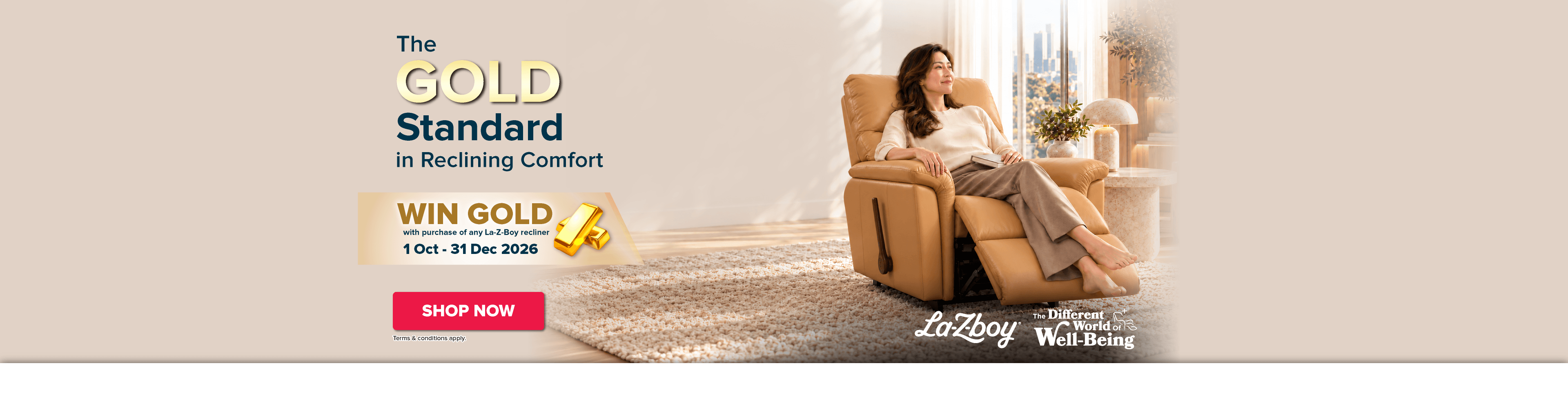 The GOLD Standard In Reclining Comfort