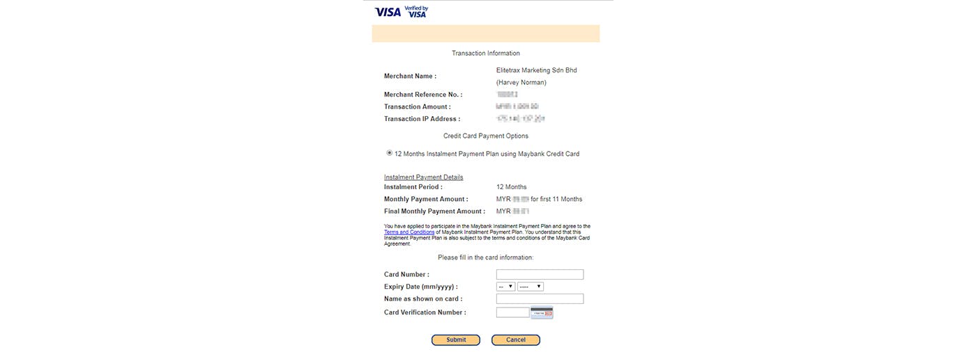 Modes Of Payment Harvey Norman Malaysia